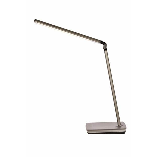 Shop Illumen Collection 1 Light Metallic Grey Finish Led Desk Lamp