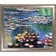 La Pastiche Claude Monet 'water Lilies' (pink) Hand Painted Oil 