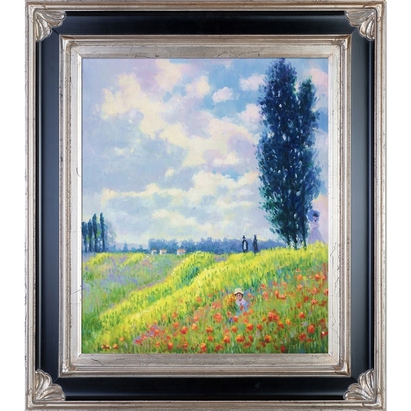 Claude Monet 'Walk in the Meadows at Argenteuil' Hand Painted Oil Reproduction
