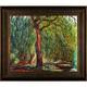 La Pastiche Claude Monet 'Weeping Willow' Hand Painted Oil Reproduction ...