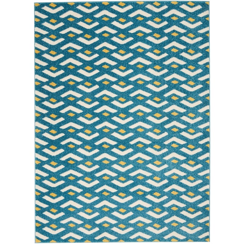 Nourison Dws03 Harper Area Rug - 8' x 10' - Blue - Runner/Rectangle