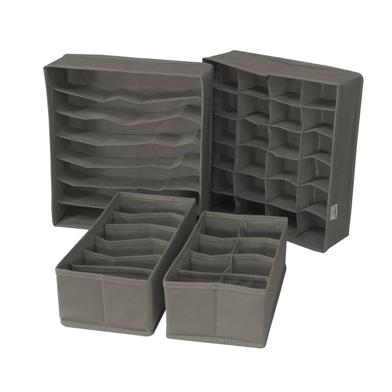 Sorbus Set of 4 Foldable Storage Drawer Dividers Bed Bath & Beyond