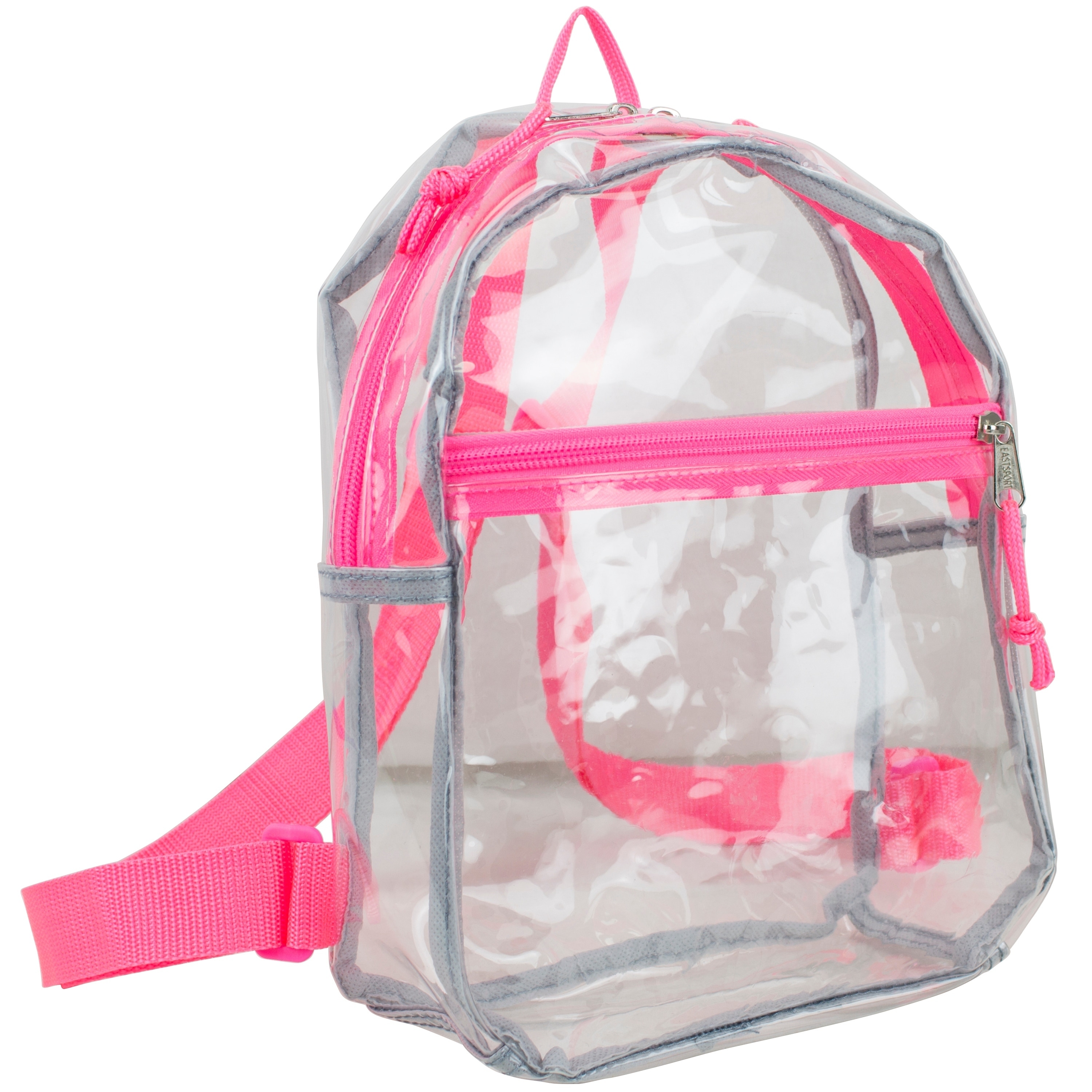 clear mini backpack pink