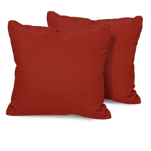 Terracotta Outdoor Throw Pillows Square Set of 2