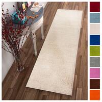 Well Woven Soft Plush Solid Runner Rug - 2' x 7'