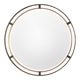 preview thumbnail 1 of 1, Uttermost Carrizo Bronze Round Mirror - Antique Bronze - 36.25x36.25x1.25
