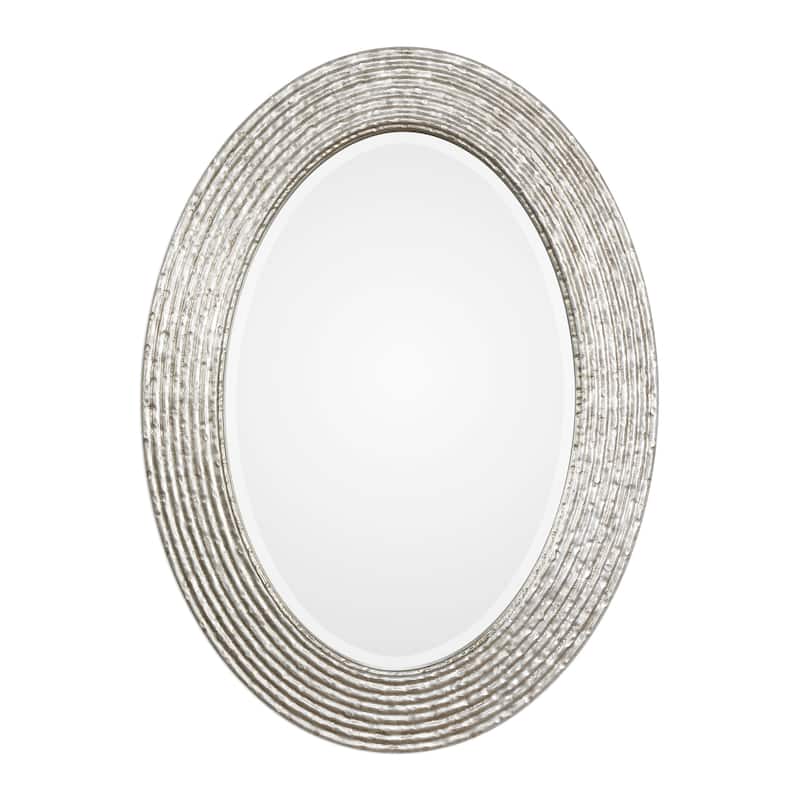 Uttermost Conder Oval Silver Mirror - 25x34x1.25