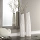 preview thumbnail 2 of 0, Uttermost Kenley Crackled White Vases (Set of 2)