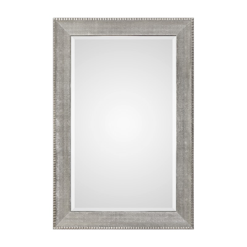 Uttermost Leiston Metallic Silver Wall Mirror - Silver/Grey