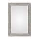 preview thumbnail 2 of 2, Uttermost Leiston Metallic Silver Wall Mirror - Silver/Grey
