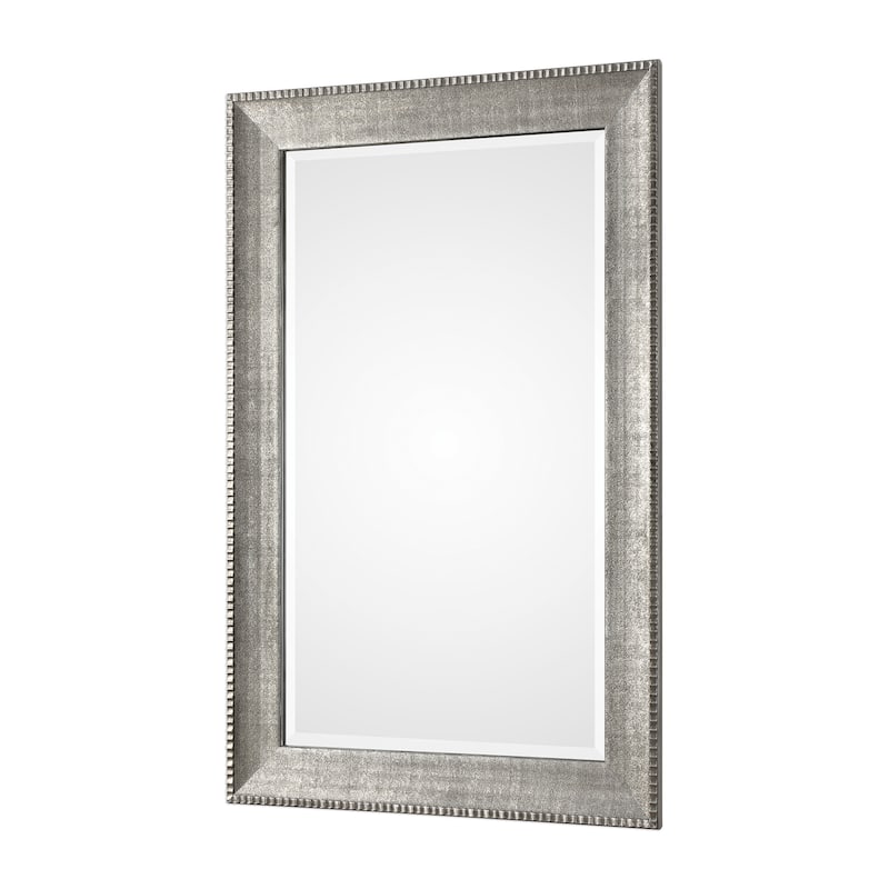 Uttermost Leiston Metallic Silver Wall Mirror - Silver/Grey