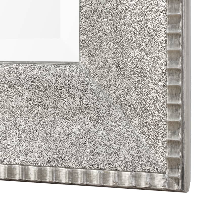 Uttermost Leiston Metallic Silver Wall Mirror - Silver/Grey