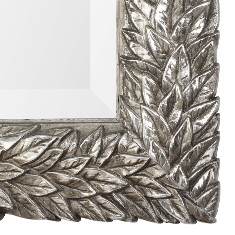Uttermost Evelina Silver Leaves Mirror - 24.625x34.625x1