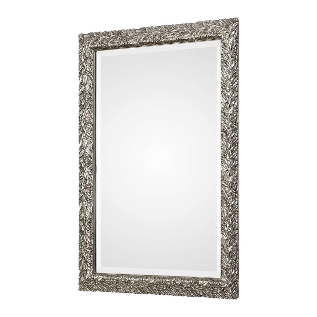 Uttermost Evelina Silver Leaves Mirror - 24.625x34.625x1