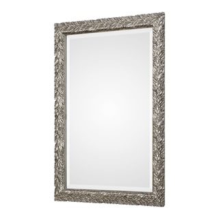 Uttermost Evelina Silver Leaves Mirror - 24.625x34.625x1