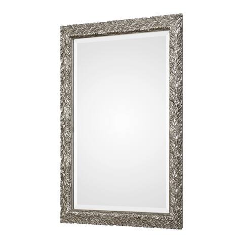 Uttermost Evelina Silver Leaves Mirror - 24.625x34.625x1