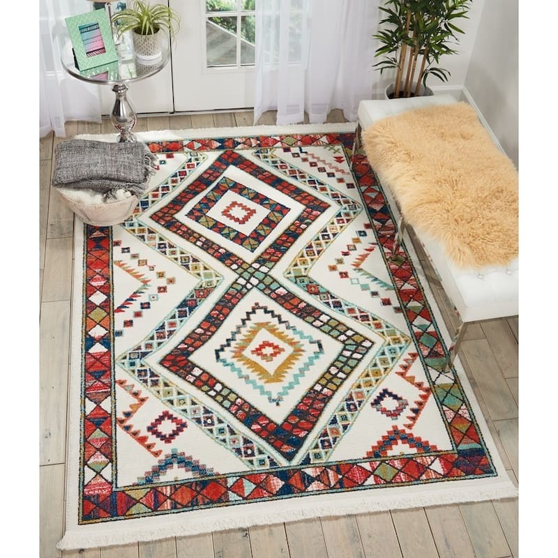 Nourison Tribal Decor Diamond Area Rug