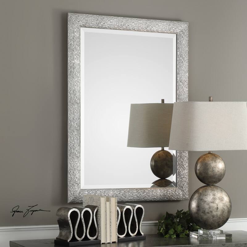 Uttermost Mossley Metallic Silver Mirror - 29.5x41.5x1