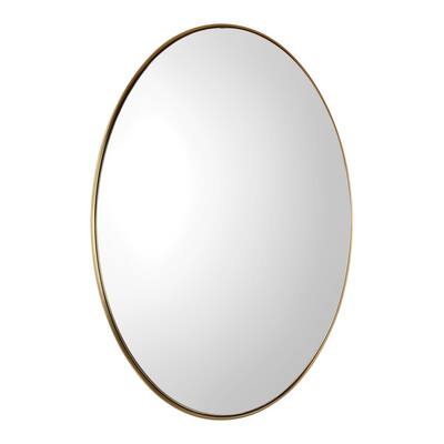 Uttermost Pursley Steel/Wood/Glass Oval Mirror - 20x30x2.25