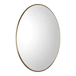 Uttermost Pursley Steel/Wood/Glass Oval Mirror - 20x30x2.25