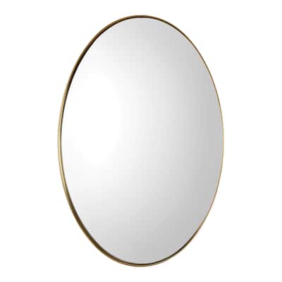 Uttermost Pursley Steel/Wood/Glass Oval Mirror - 20x30x2.25