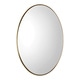 preview thumbnail 1 of 6, Uttermost Pursley Steel/Wood/Glass Oval Mirror - 20x30x2.25