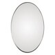 preview thumbnail 5 of 6, Uttermost Pursley Steel/Wood/Glass Oval Mirror - 20x30x2.25
