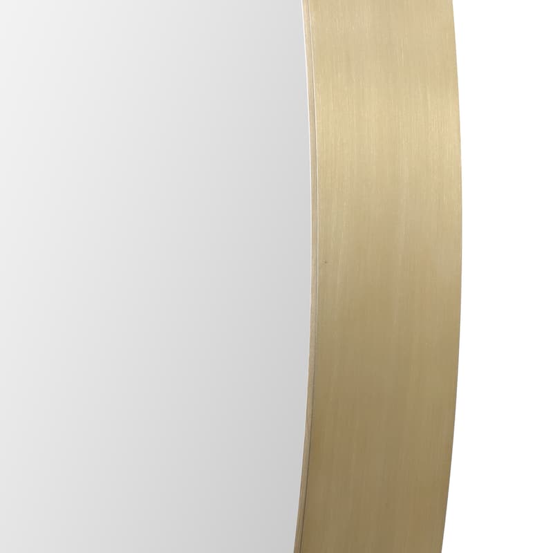 Uttermost Pursley Steel/Wood/Glass Oval Mirror - 20x30x2.25