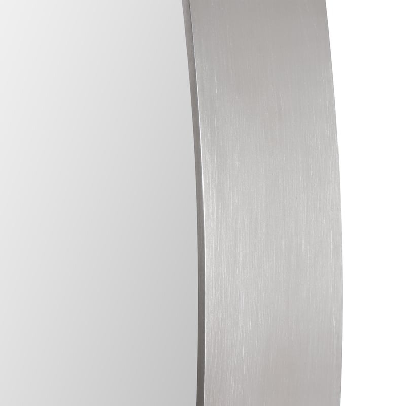 Uttermost Pursley Steel/Wood/Glass Oval Mirror - 20x30x2.25