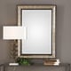 preview thumbnail 4 of 2, Uttermost Shefford Antiqued Silvertone Mirror - Bronze/Silver - 31x43x1.625