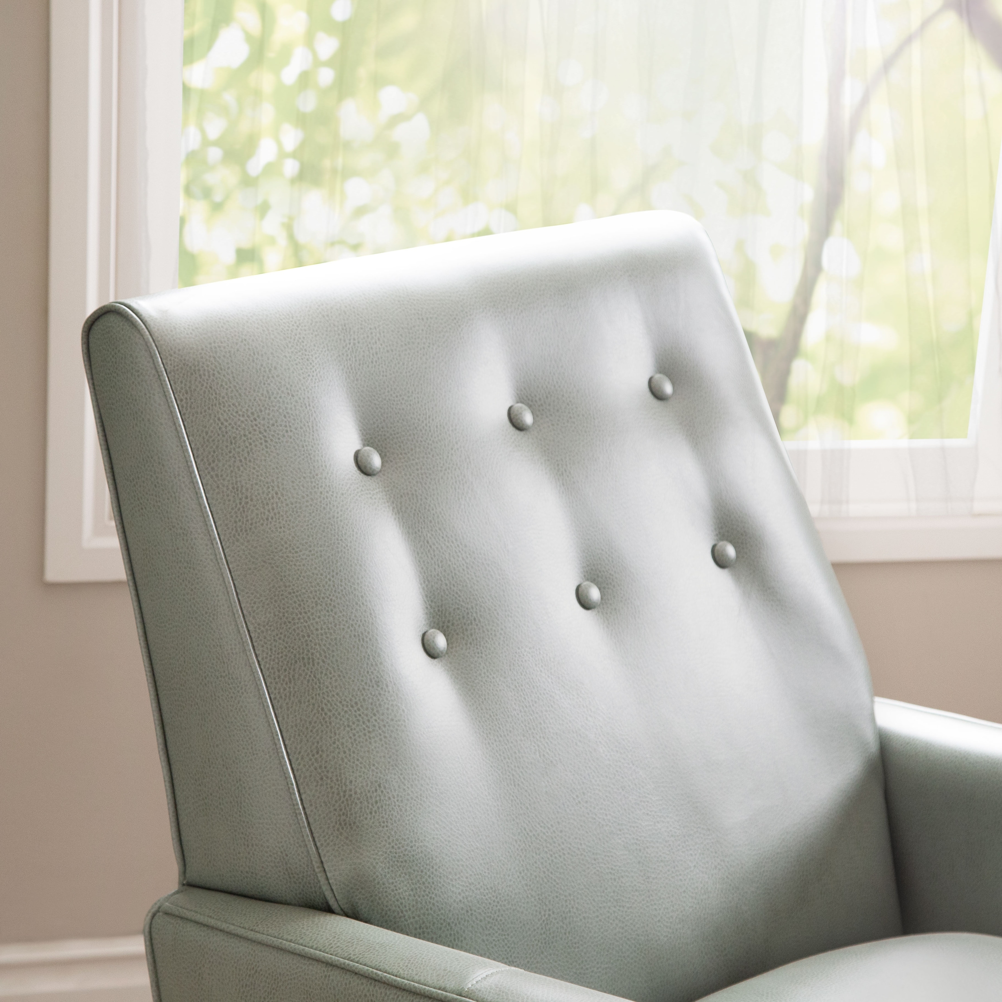 mint green rocking chair