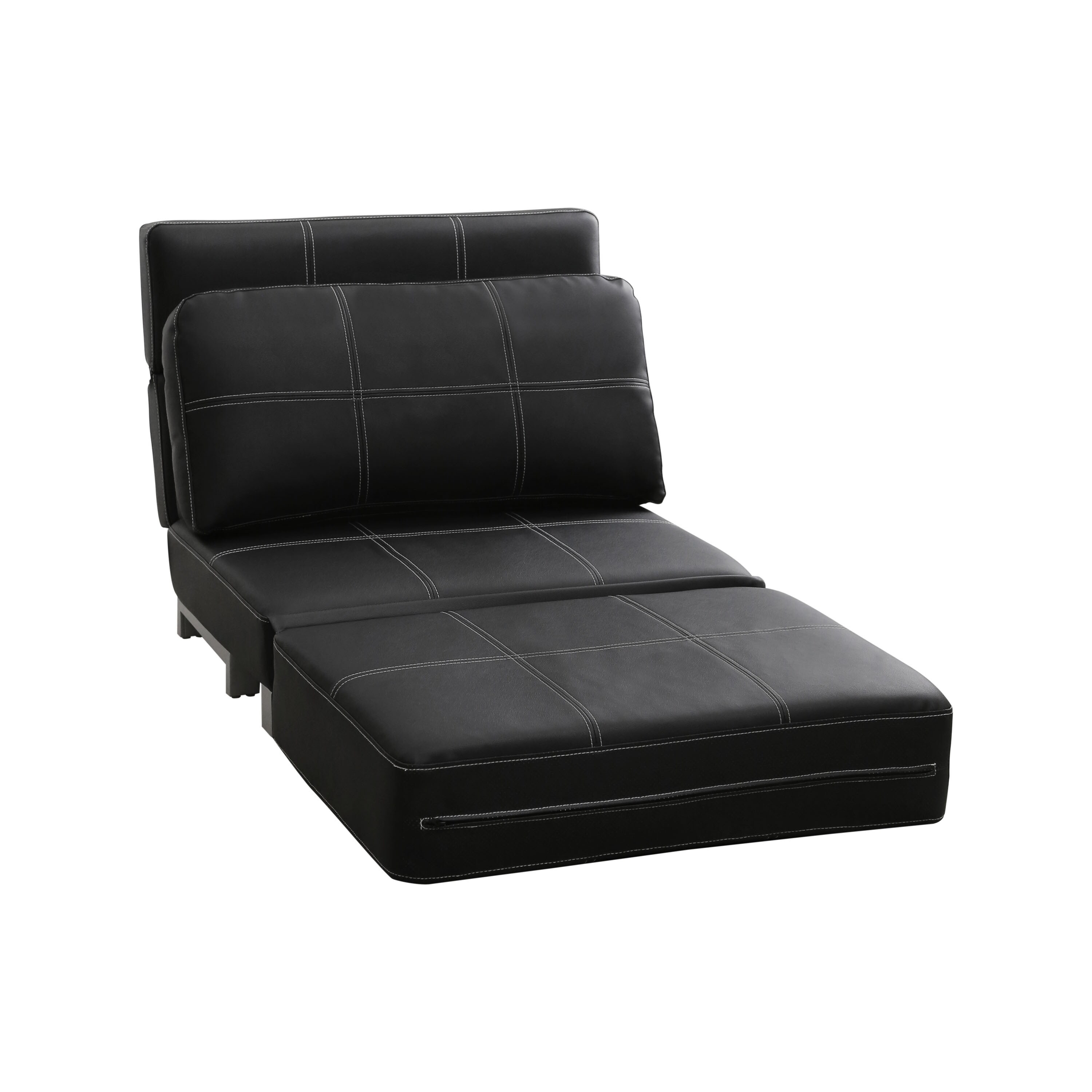 Abbyson Hammond Faux Leather Convertible Futon Chair