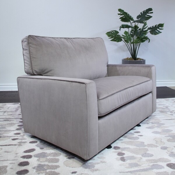 velvet glider chair