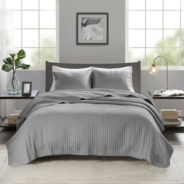 Madison Park Jaxson Reversible Coverlet Set 5-Color Option