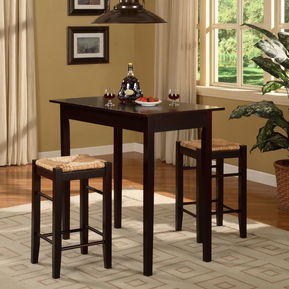 Linon Linaria Espresso 3-piece Dinette Set