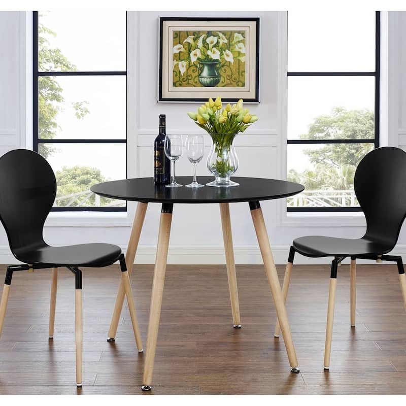 Carson Carrington Bronnoysund Black/ Natural Dining Table