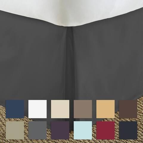 Porch & Den Cooledge Pleated 14-inch Drop Bedskirt