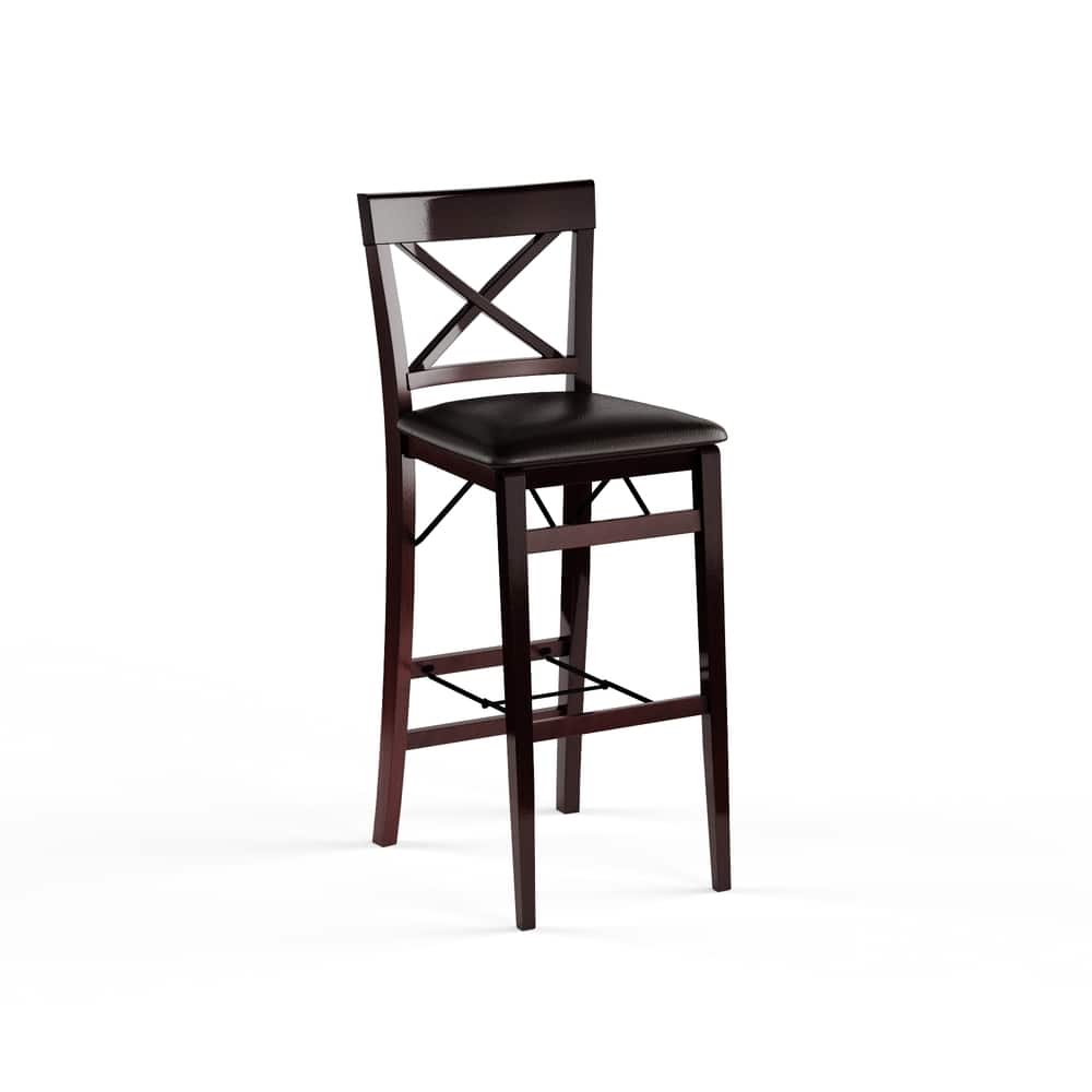 Porch & Den Lynmar Back Folding Bar Stool