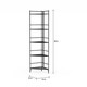 Porch & Den Ferdinand Metal 13.75 x 58-inch 5-tier Folding Corner Shelf - Thumbnail 4
