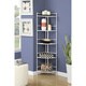 Porch & Den Ferdinand Metal 13.75 x 58-inch 5-tier Folding Corner Shelf - Thumbnail 1