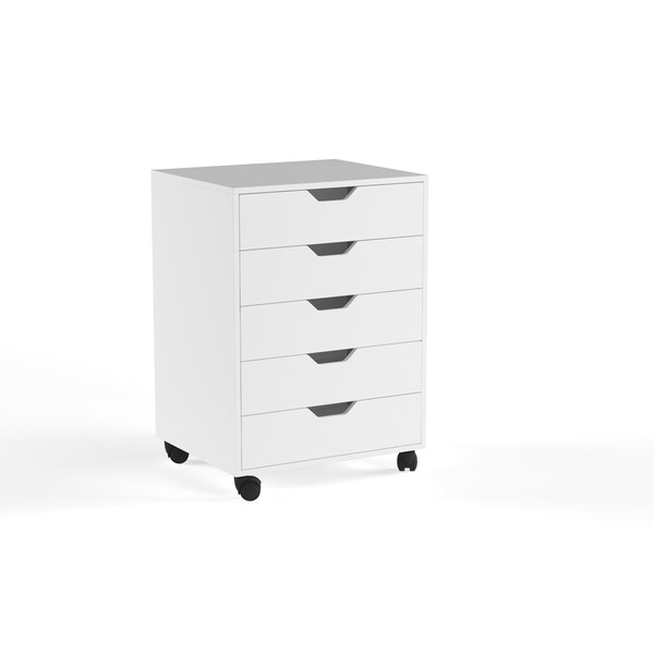 Porch & Den Eastridge Mulder White 5-drawer Cabinet