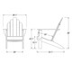 Cambridge Casual Sherwood Teak Adirondack Chair - Thumbnail 4