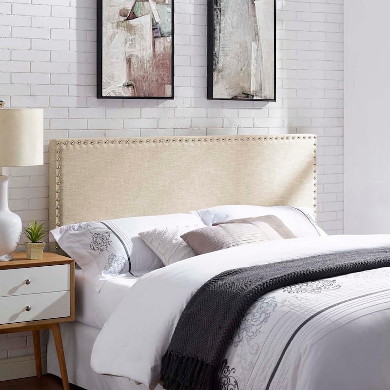 Phoebe Queen Upholstered Fabric Headboard