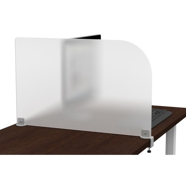 Shop Frasch 29"x17" Frosted Acrylic Side Desk Divider Panel with Clamp