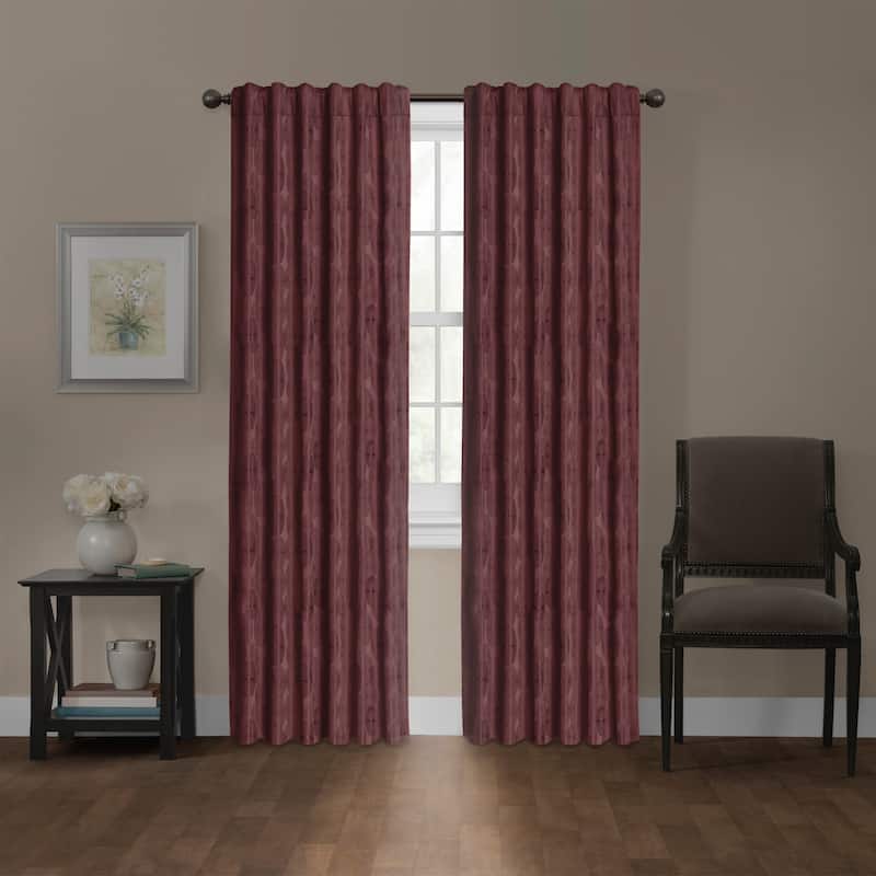Carlton Blackout Platinum Smart Curtains Window Curtain Panel, 50 x 84 - 50 X 84 - 50 X 84 - Burgundy - Insulated/Energy Efficient