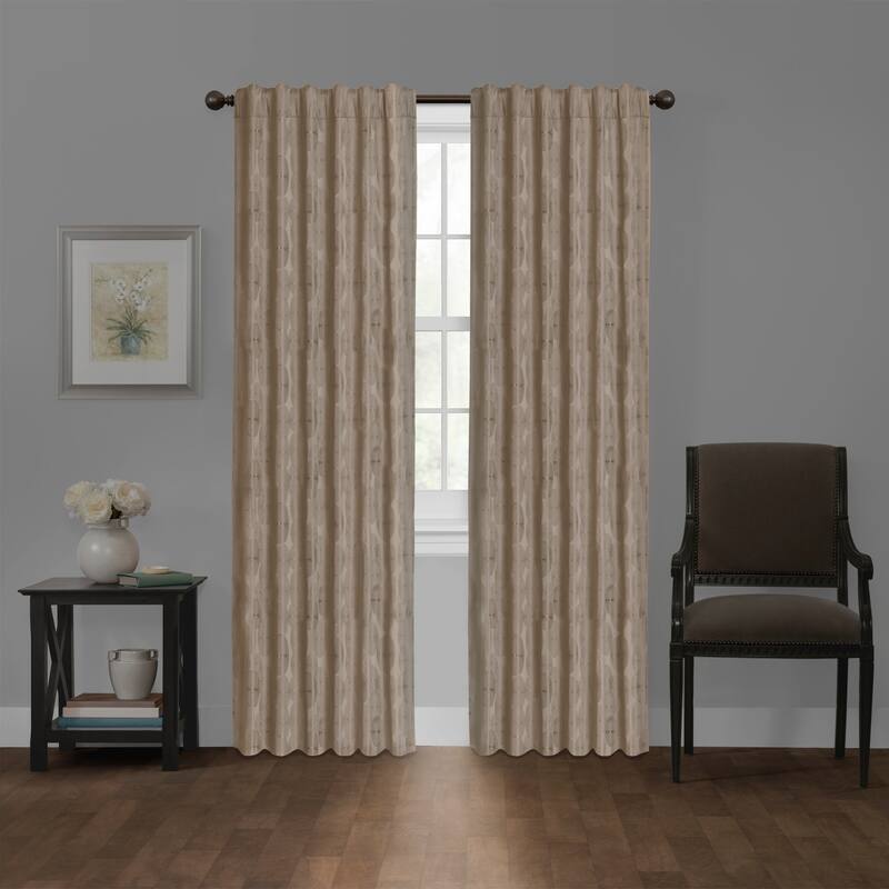 Carlton Blackout Platinum Smart Curtains Window Curtain Panel, 50 x 84 - 50 X 84 - 50 X 84