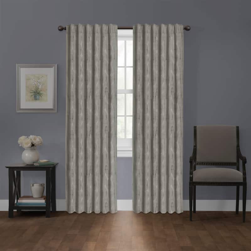 Carlton Blackout Platinum Smart Curtains Window Curtain Panel, 50 x 84 - 50 X 84 - 50 X 84
