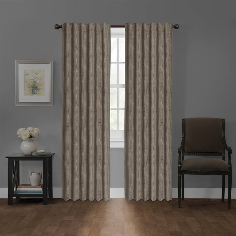 Carlton Blackout Platinum Smart Curtains Window Curtain Panel, 50 x 84 - 50 X 84 - 50 X 84
