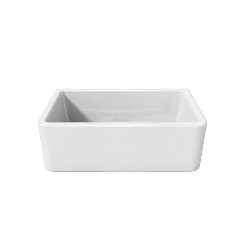 LaToscana 30" x 18" Reversible Farmhouse Fireclay Sink - 30" x 18" x 10"