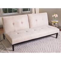 Abbyson Regina Velvet Futon Sofa Bed